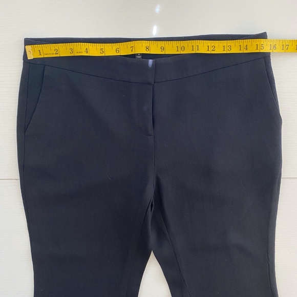 Lafayette 148 Manhattan Crop Pants Trousers Black Size 4 - Picture 10 of 13